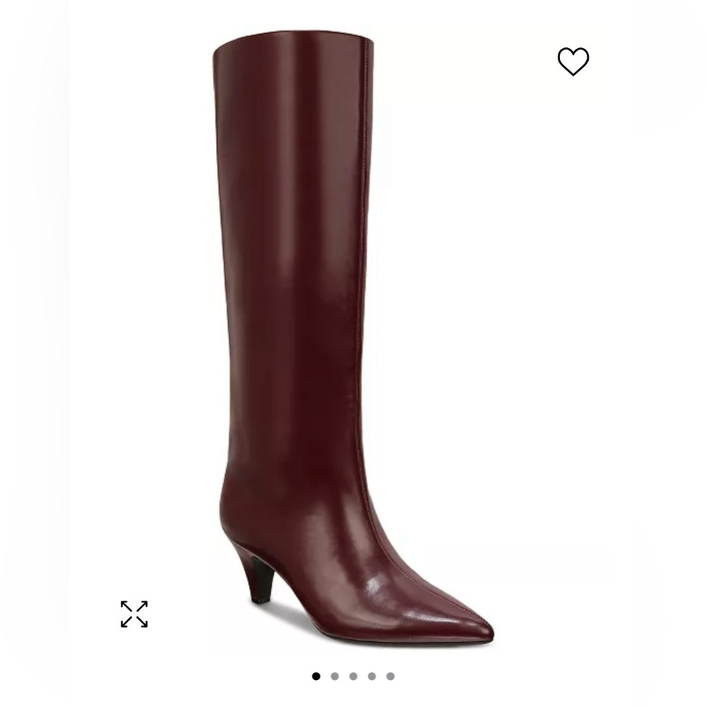 Alfani Tall Pointed-Toe Knee Boot in Burgundy